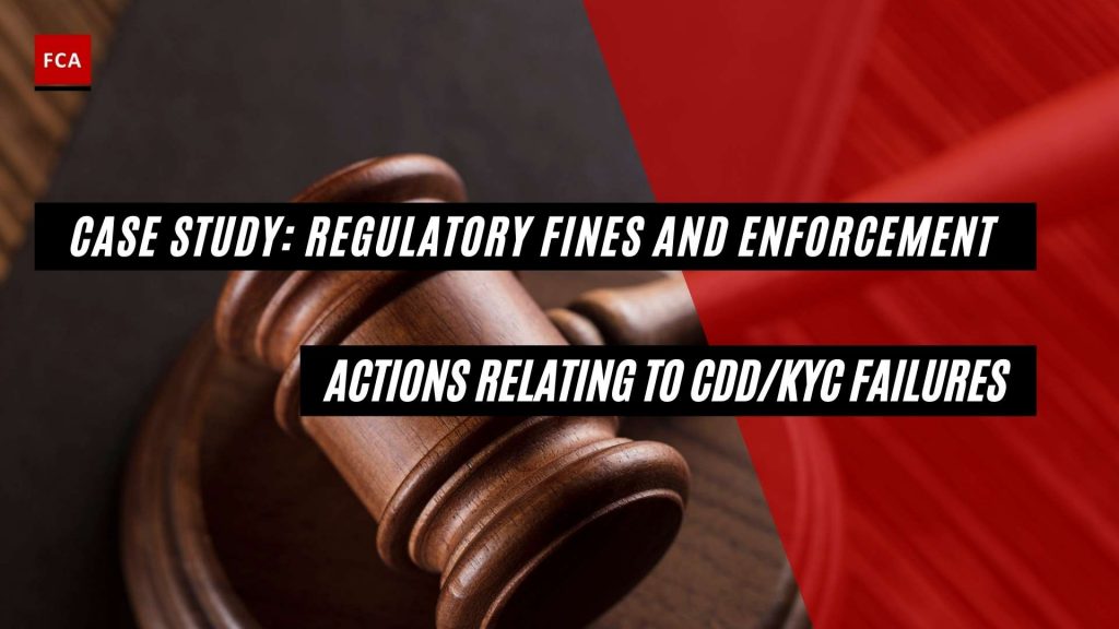 Regulatory Fines And Enforcement Actions Relating To CDD/KYC Failures