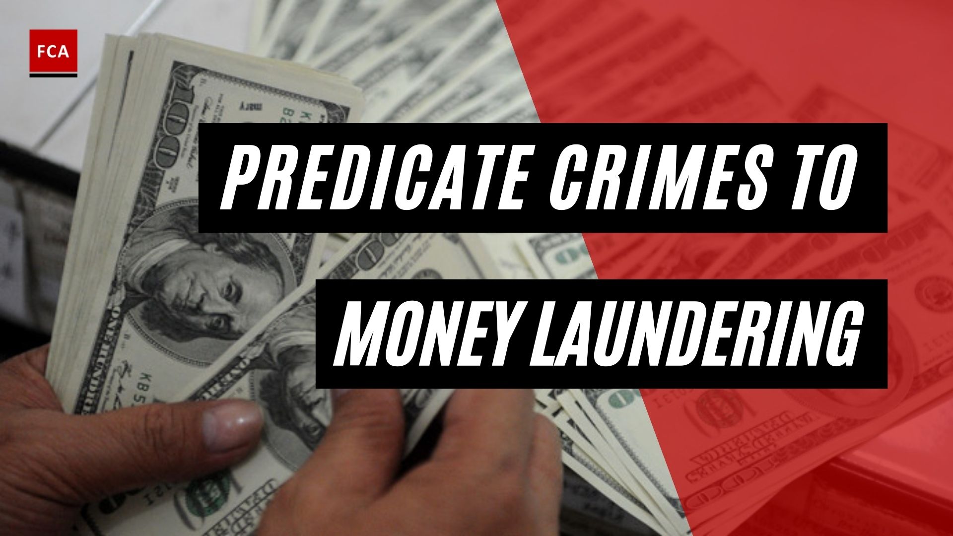 Predicate Crimes To Money Laundering