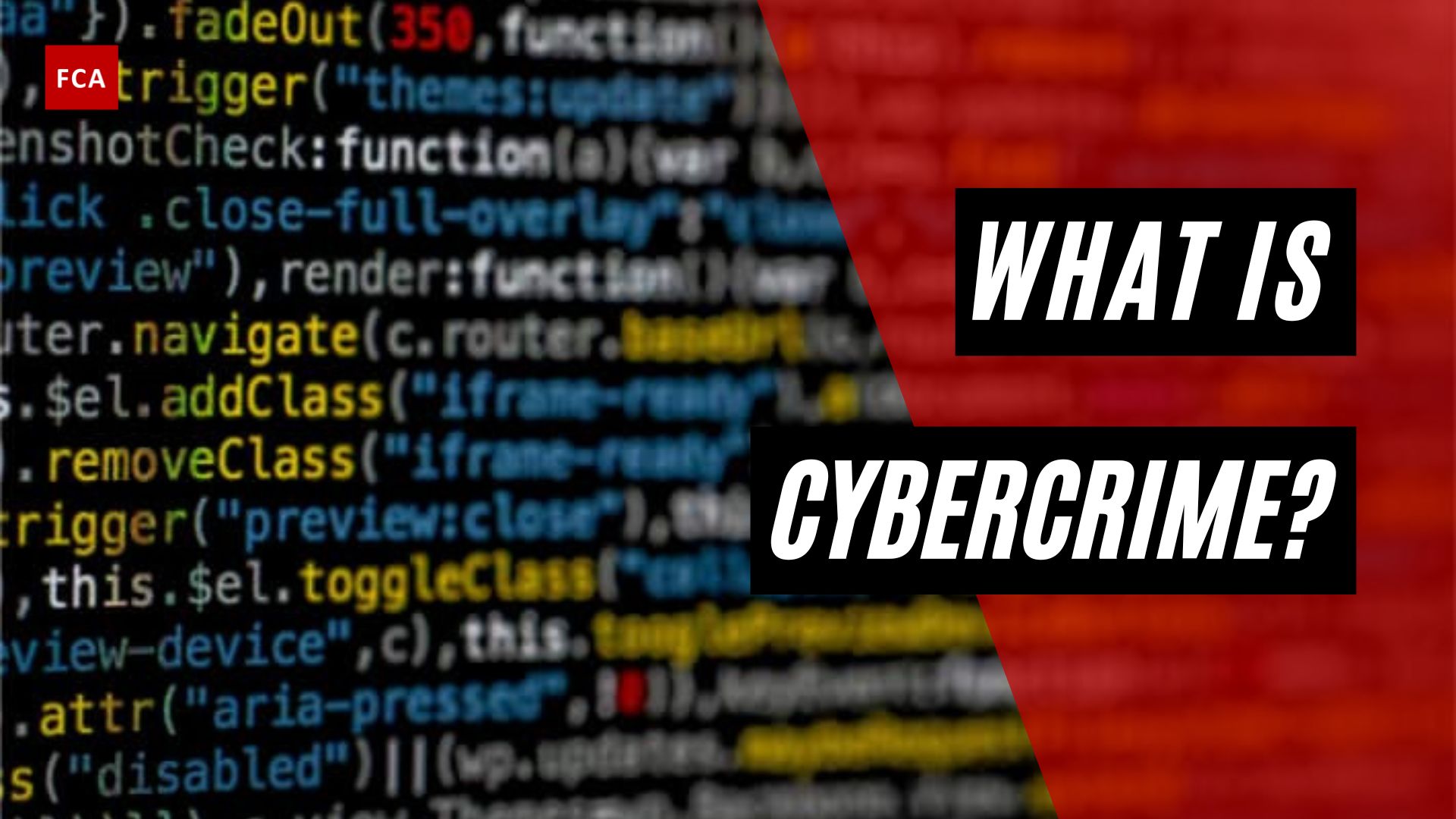 What is Cybercrime?
