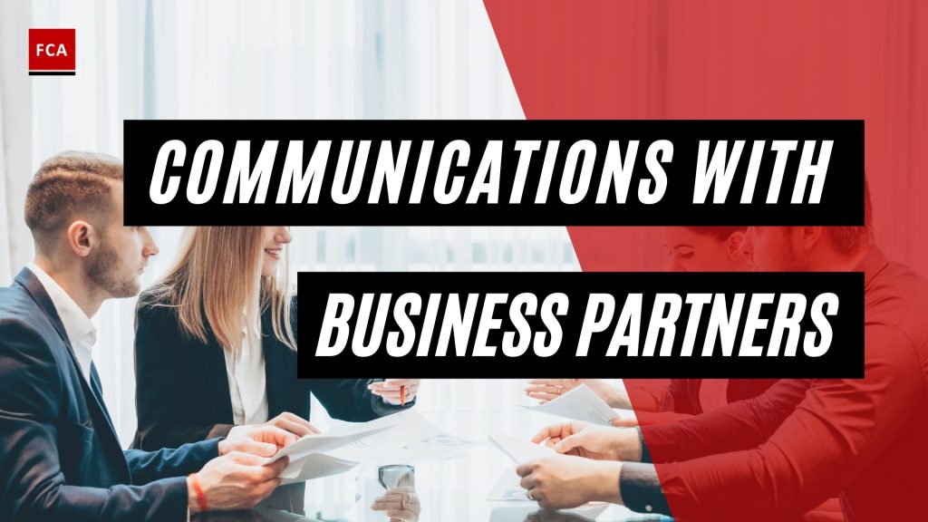 Communications with Business Partners