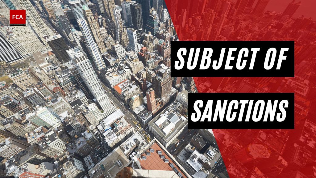 Subject of Sanctions