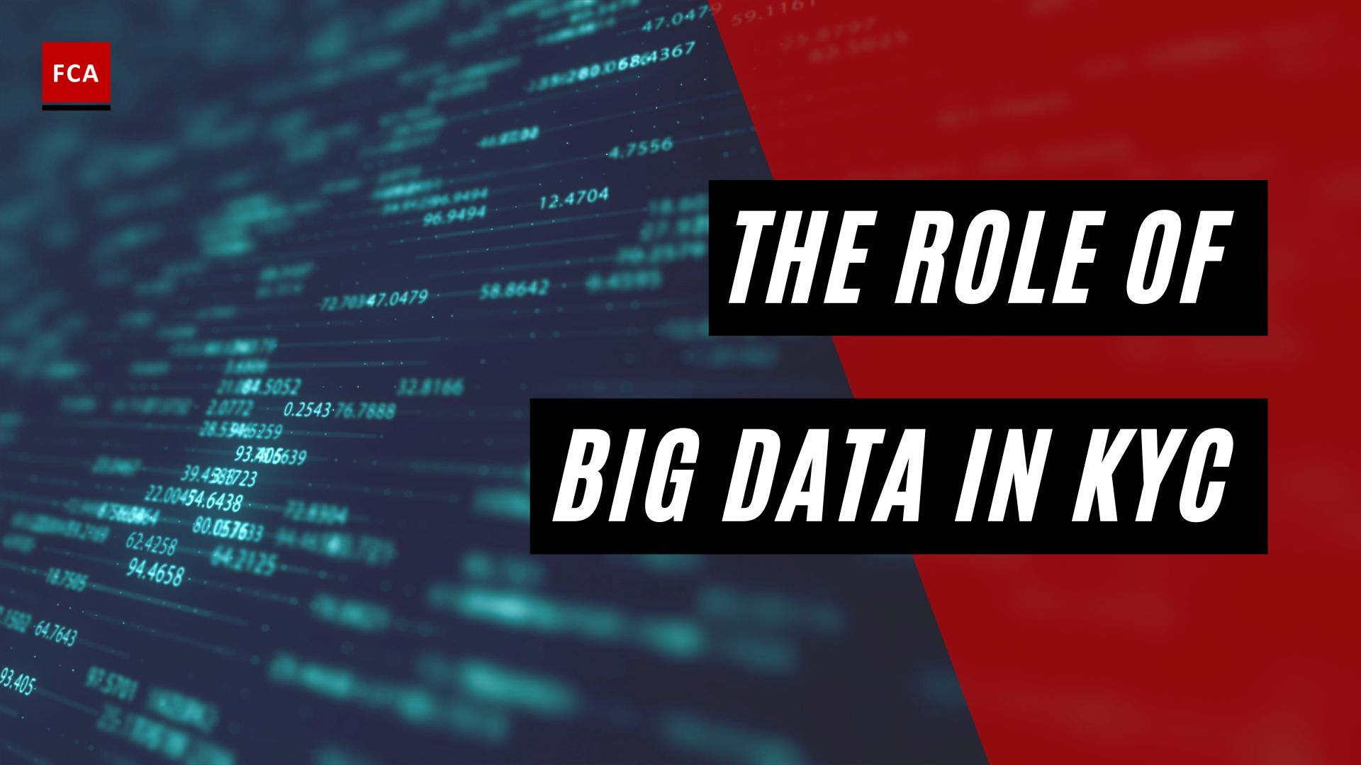 The Role of Big Data in KYC