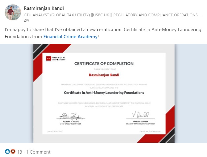 LinkedIn Testimonial