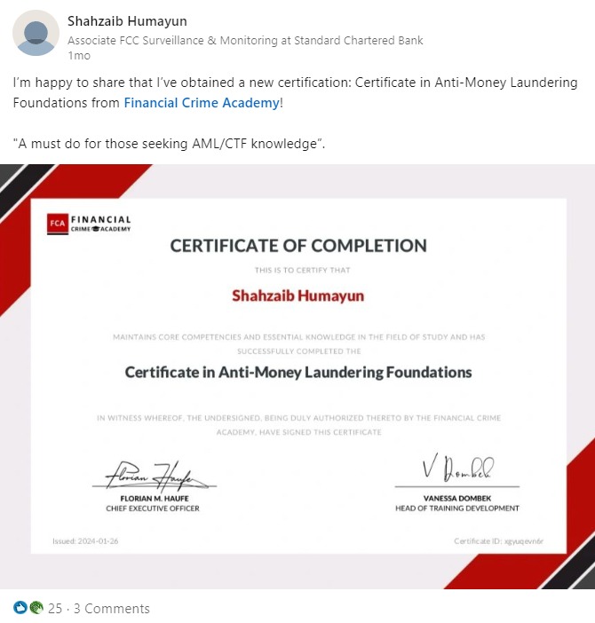 LinkedIn Testimonial