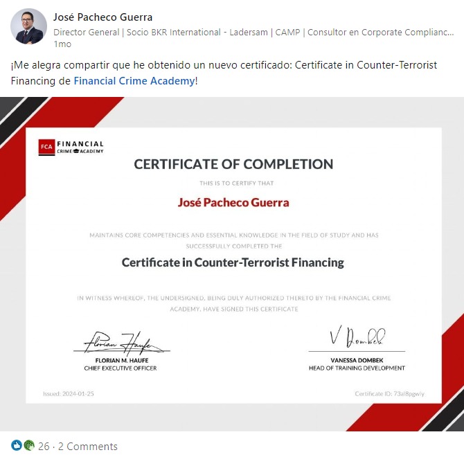 LinkedIn Testimonial